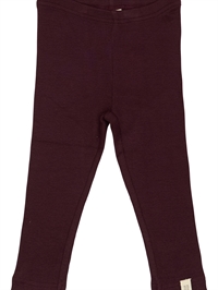 Petit Piao leggings i farven Dark Grape set forfra